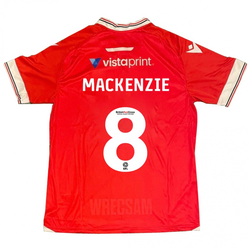 Niño Fútbol Camiseta Libby Mackenzie #8 Rojo 1ª Equipación 2023/24 Perú