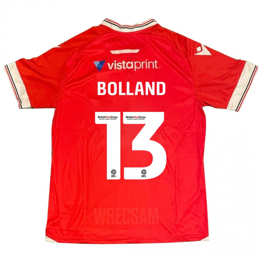 Niño Fútbol Camiseta Charlotte Bolland #13 Rojo 1ª Equipación 2023/24 Perú