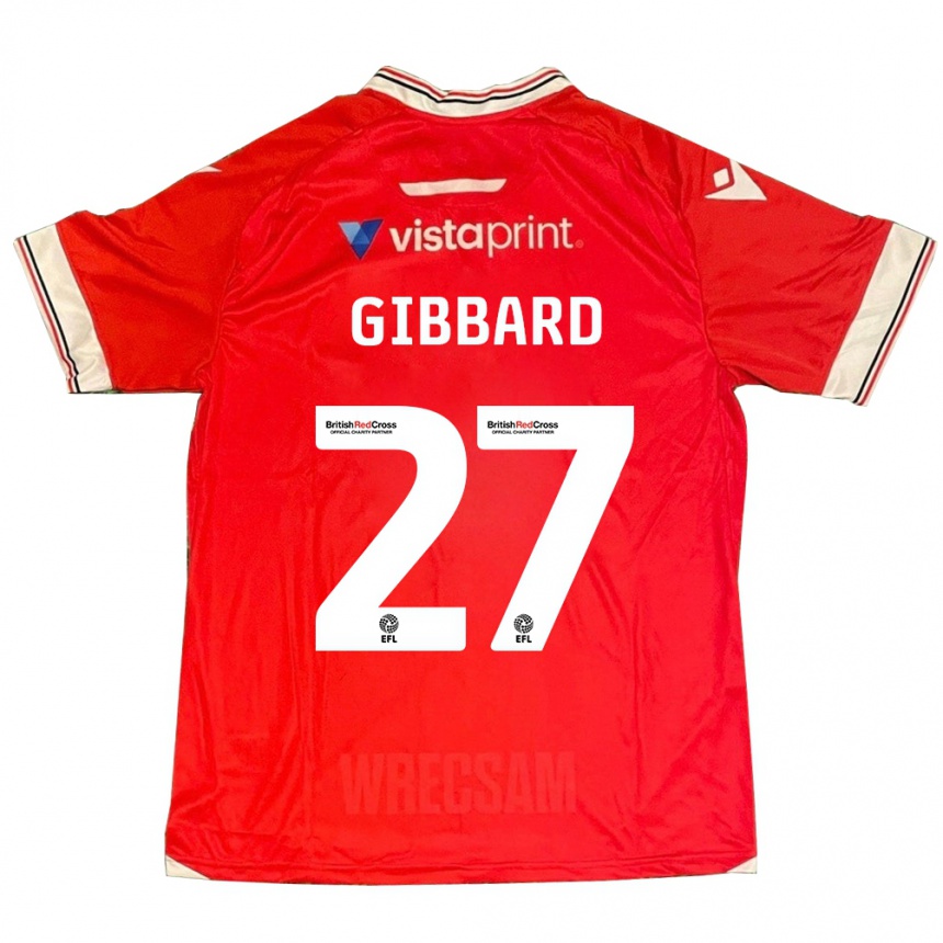 Niño Fútbol Camiseta Mari Gibbard #27 Rojo 1ª Equipación 2023/24 Perú