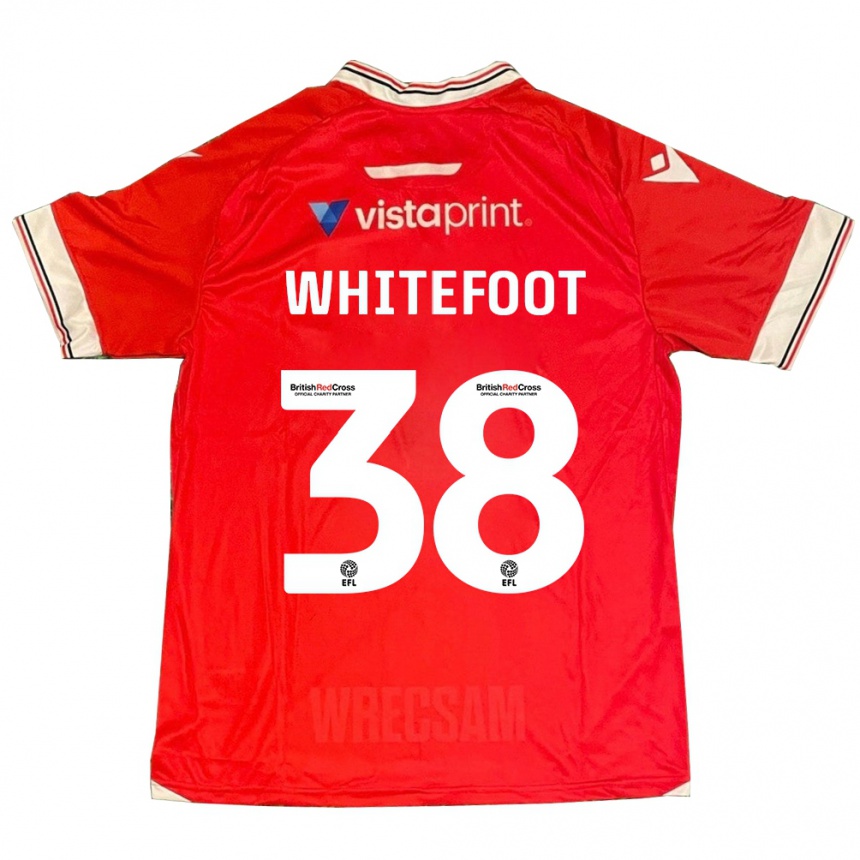 Niño Fútbol Camiseta Lily Whitefoot #38 Rojo 1ª Equipación 2023/24 Perú