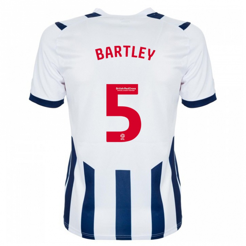 Niño Fútbol Camiseta Kyle Bartley #5 Blanco 1ª Equipación 2023/24 Perú