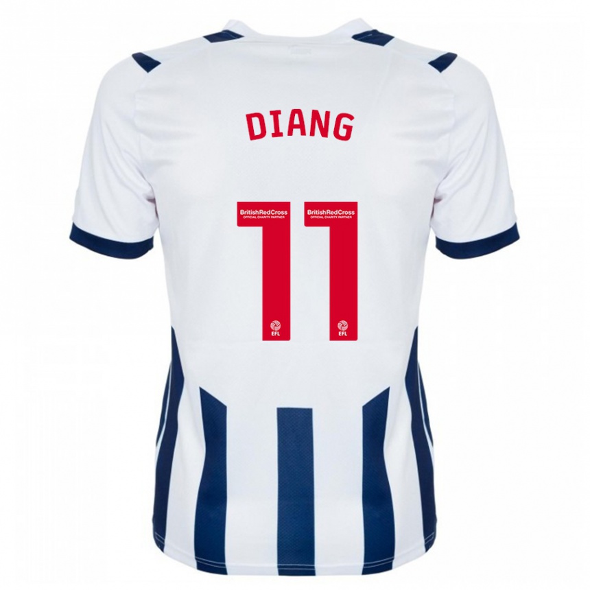 Niño Fútbol Camiseta Grady Diangana #11 Blanco 1ª Equipación 2023/24 Perú