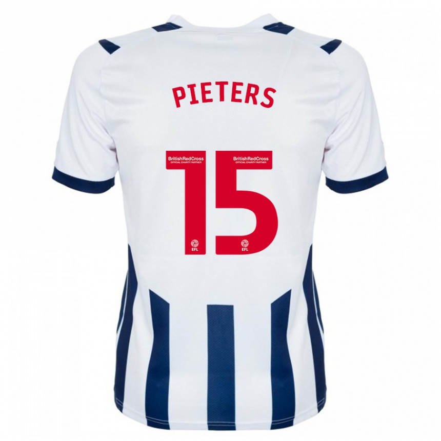 Niño Fútbol Camiseta Erik Pieters #15 Blanco 1ª Equipación 2023/24 Perú