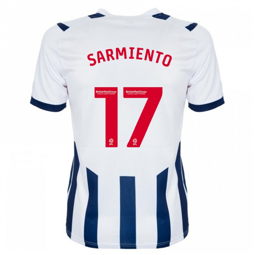 Niño Fútbol Camiseta Jeremy Sarmiento #17 Blanco 1ª Equipación 2023/24 Perú