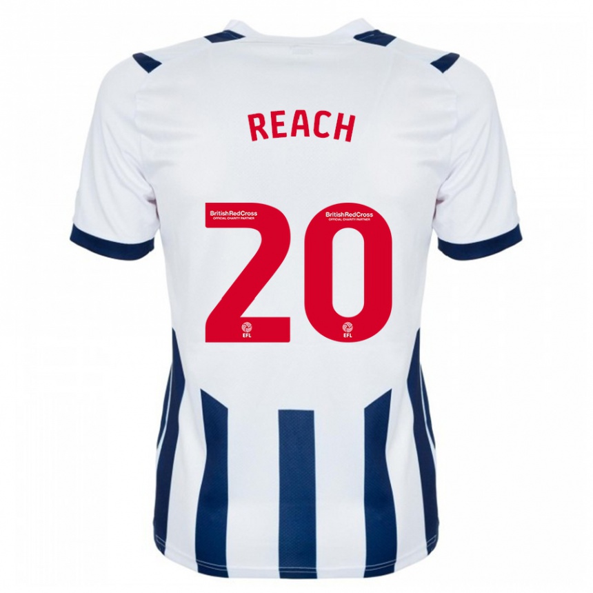 Niño Fútbol Camiseta Adam Reach #20 Blanco 1ª Equipación 2023/24 Perú