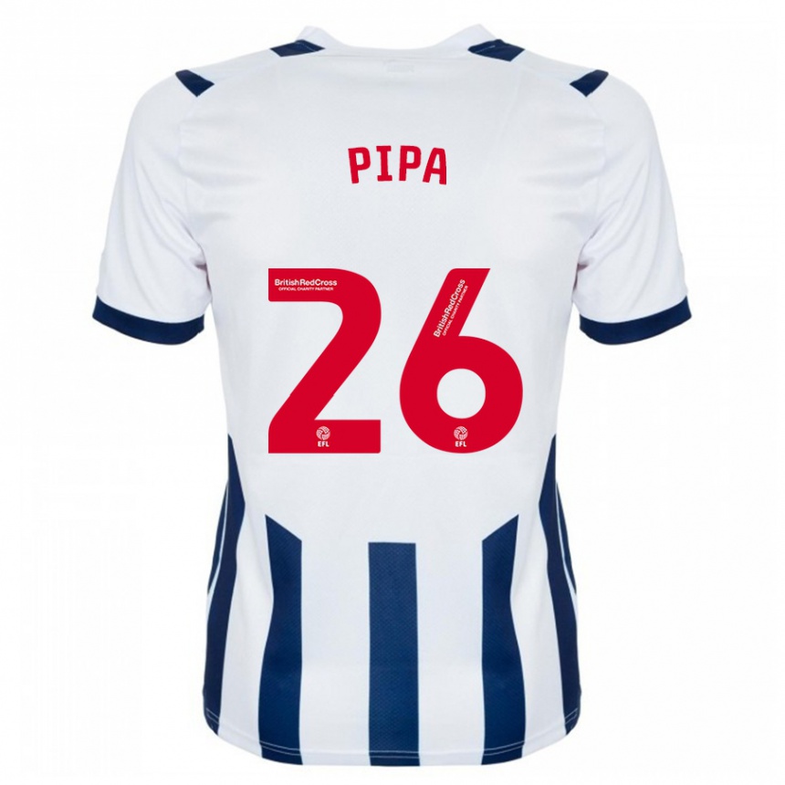 Niño Fútbol Camiseta Pipa #26 Blanco 1ª Equipación 2023/24 Perú