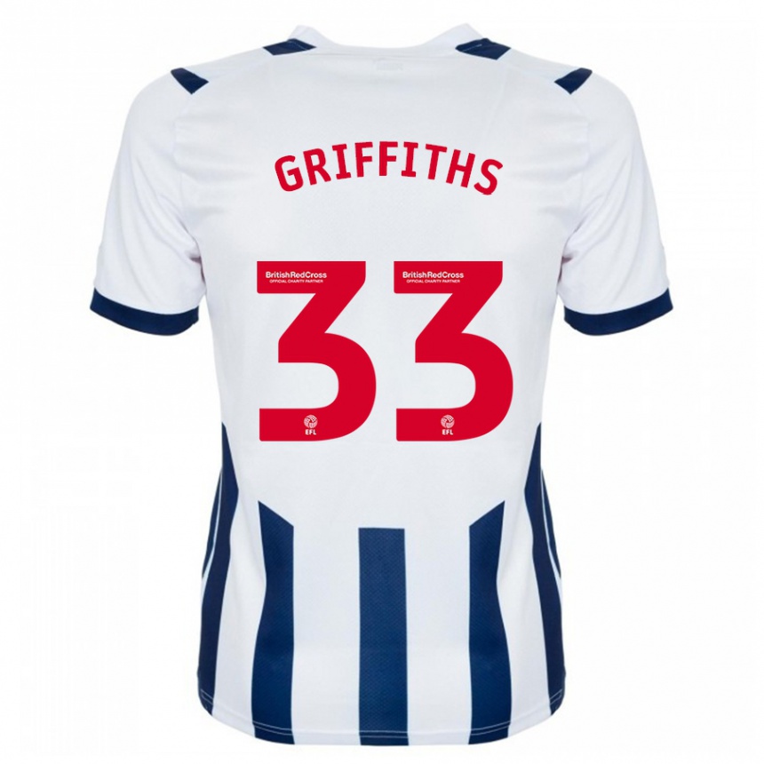 Niño Fútbol Camiseta Josh Griffiths #33 Blanco 1ª Equipación 2023/24 Perú