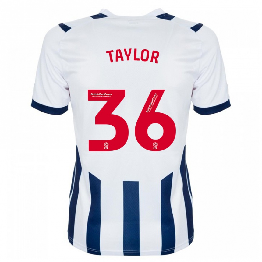 Niño Fútbol Camiseta Caleb Taylor #36 Blanco 1ª Equipación 2023/24 Perú