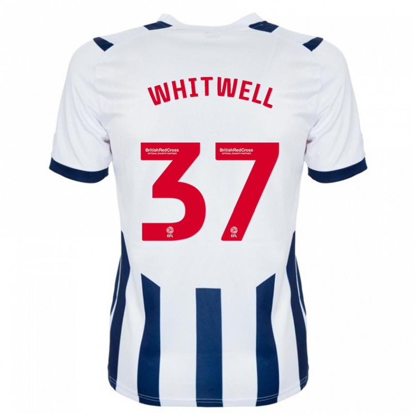 Niño Fútbol Camiseta Harry Whitwell #37 Blanco 1ª Equipación 2023/24 Perú