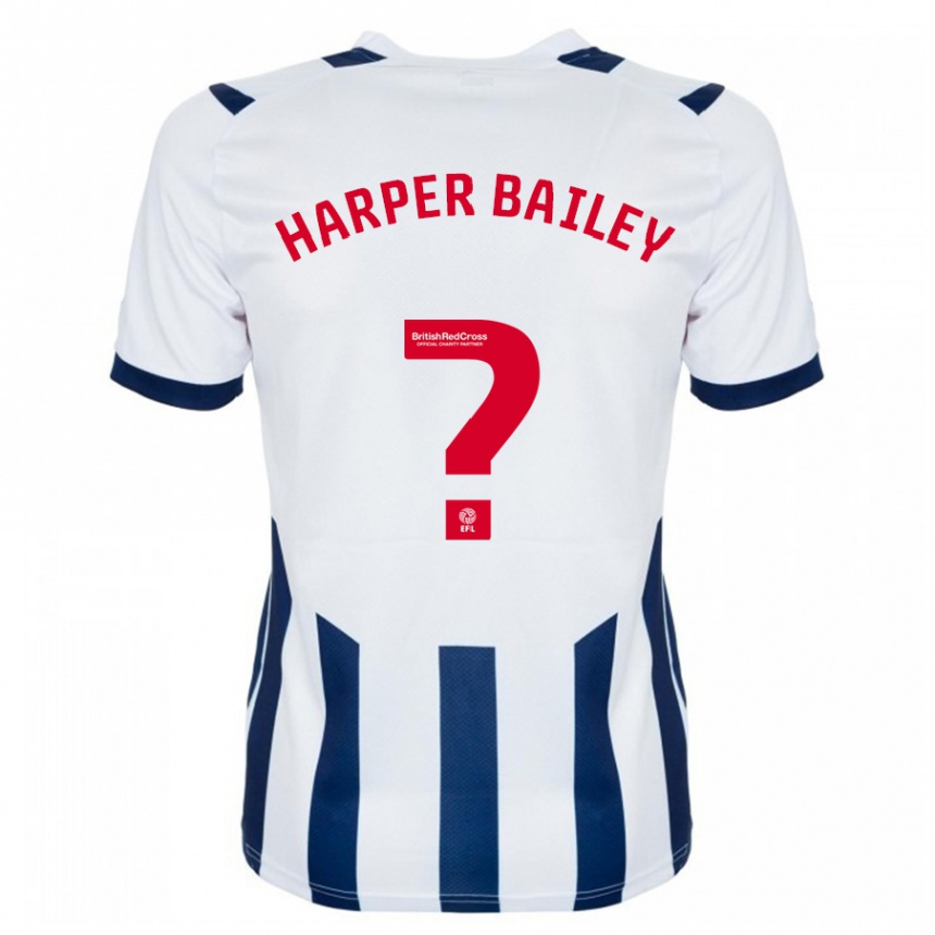 Niño Fútbol Camiseta Aaron Harper-Bailey #0 Blanco 1ª Equipación 2023/24 Perú