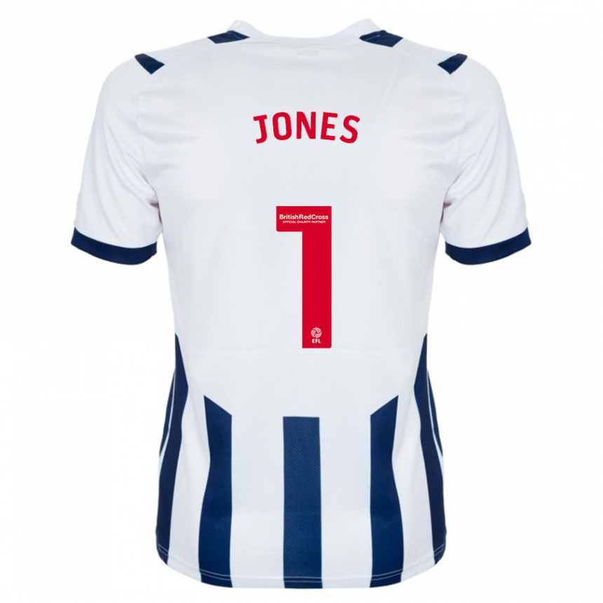 Niño Fútbol Camiseta Lucy Jones #1 Blanco 1ª Equipación 2023/24 Perú