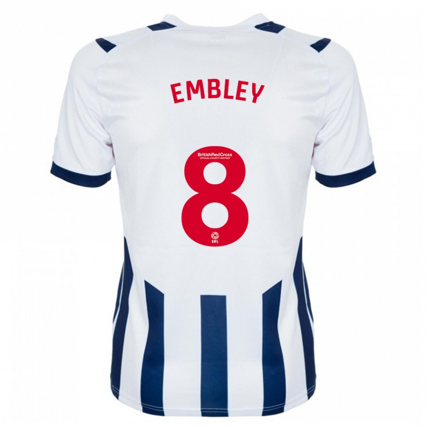 Niño Fútbol Camiseta Rosie Embley #8 Blanco 1ª Equipación 2023/24 Perú