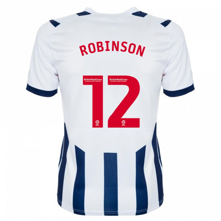 Niño Fútbol Camiseta Leanne Robinson #12 Blanco 1ª Equipación 2023/24 Perú