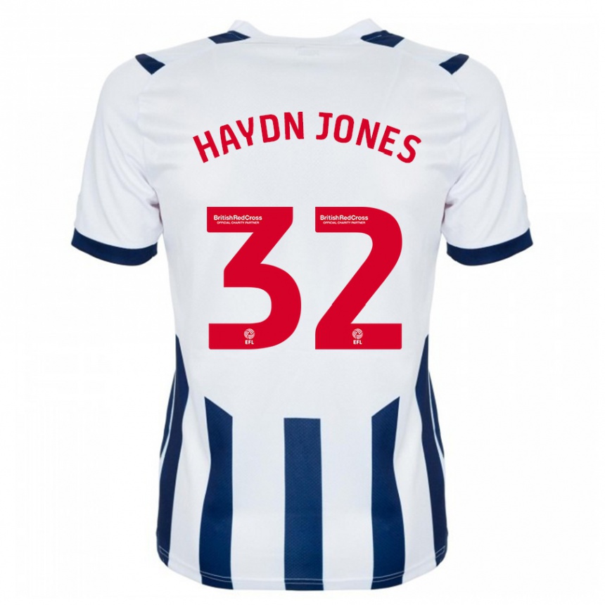 Niño Fútbol Camiseta Mackenzie Haydn-Jones #32 Blanco 1ª Equipación 2023/24 Perú