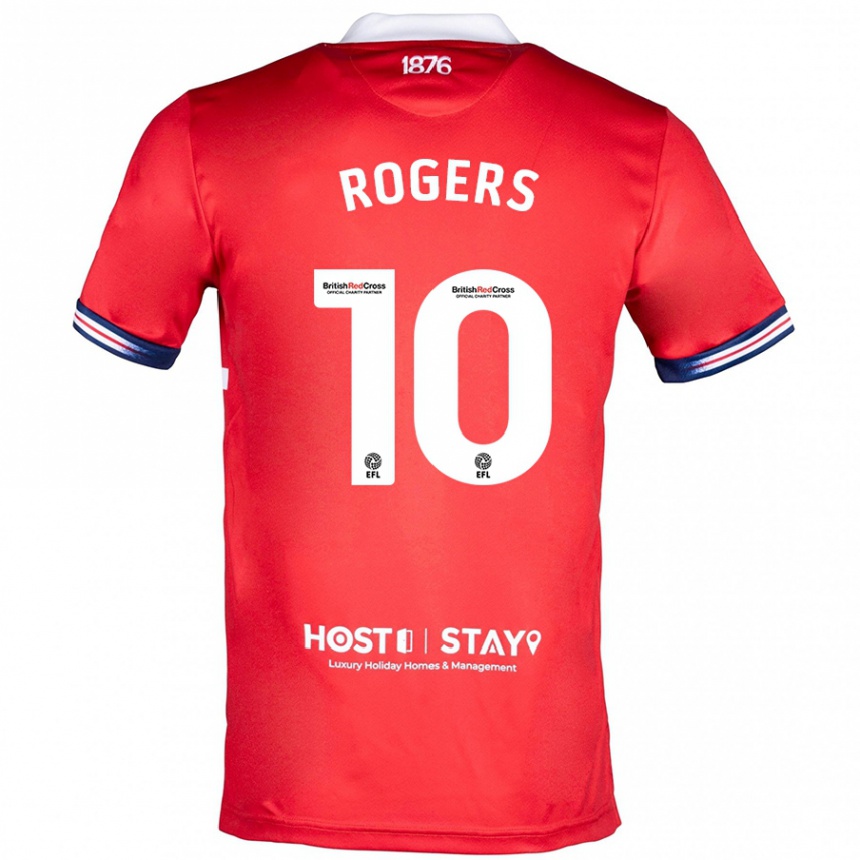 Niño Fútbol Camiseta Morgan Rogers #10 Rojo 1ª Equipación 2023/24 Perú