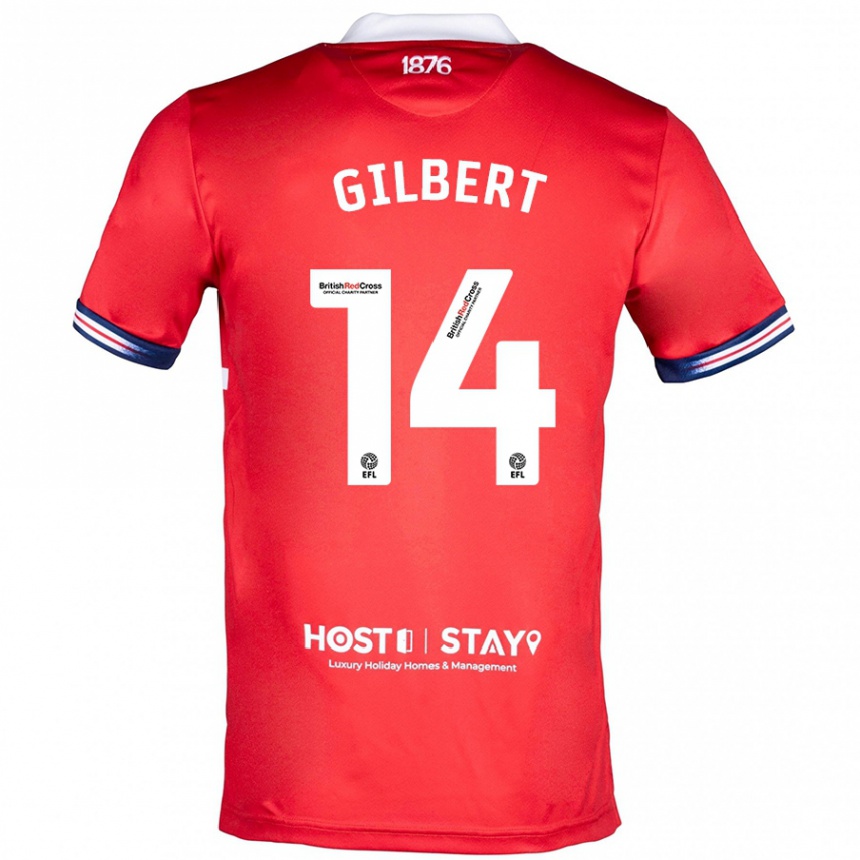 Niño Fútbol Camiseta Alex Gilbert #14 Rojo 1ª Equipación 2023/24 Perú