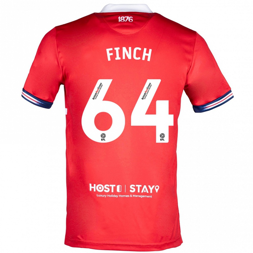 Niño Fútbol Camiseta Sonny Finch #64 Rojo 1ª Equipación 2023/24 Perú