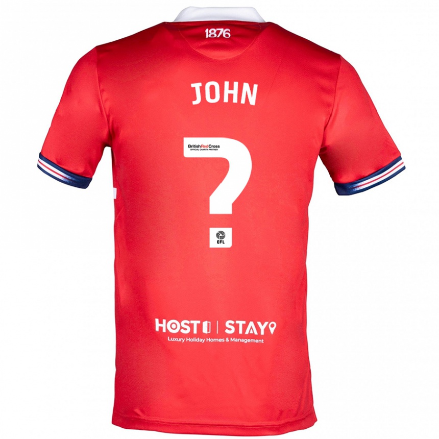 Niño Fútbol Camiseta Fenton John #0 Rojo 1ª Equipación 2023/24 Perú