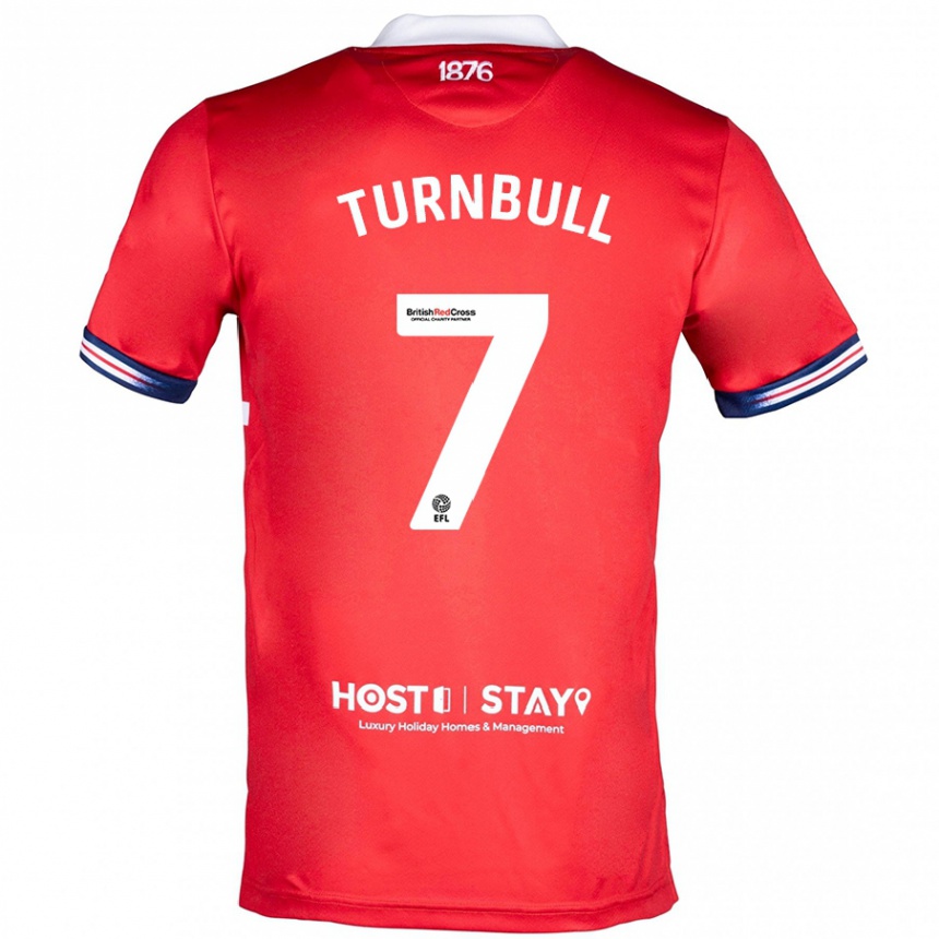 Niño Fútbol Camiseta Ellen Turnbull #7 Rojo 1ª Equipación 2023/24 Perú