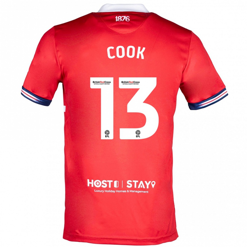 Niño Fútbol Camiseta Ruby Cook #13 Rojo 1ª Equipación 2023/24 Perú