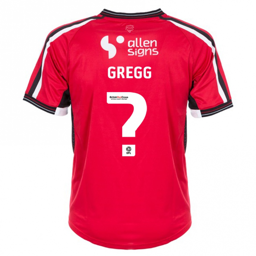 Niño Fútbol Camiseta Morgan Worsfold-Gregg #0 Rojo 1ª Equipación 2023/24 Perú