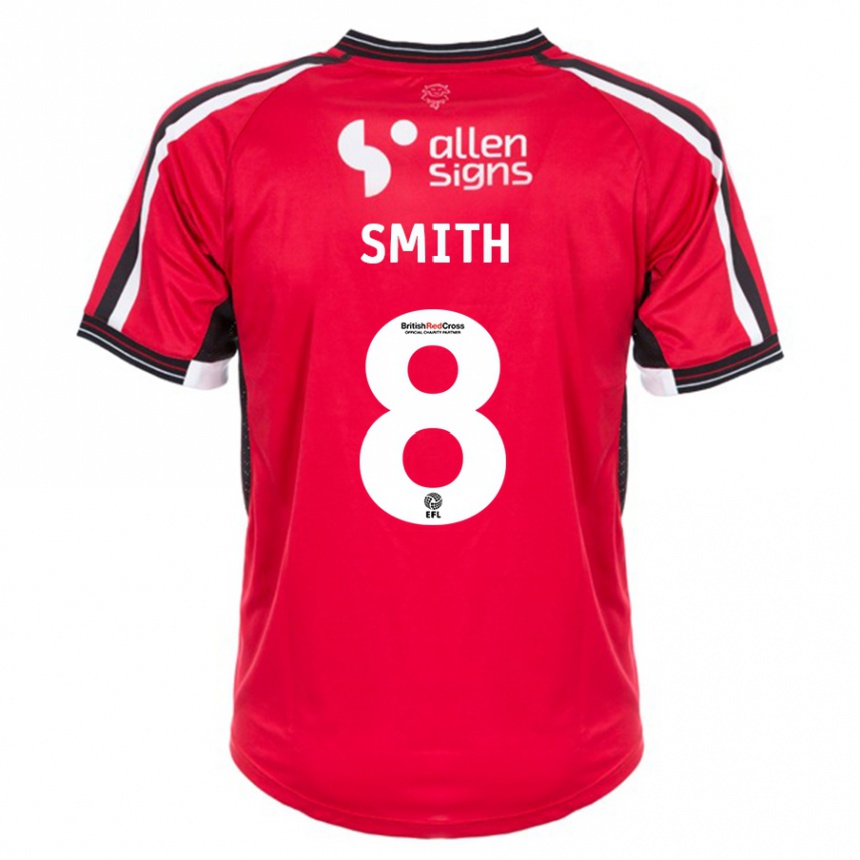 Niño Fútbol Camiseta Alistair Smith #8 Rojo 1ª Equipación 2023/24 Perú