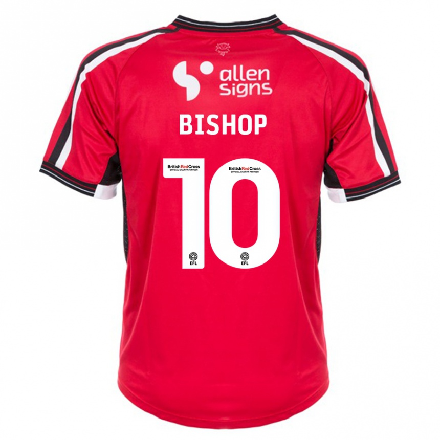 Niño Fútbol Camiseta Teddy Bishop #10 Rojo 1ª Equipación 2023/24 Perú