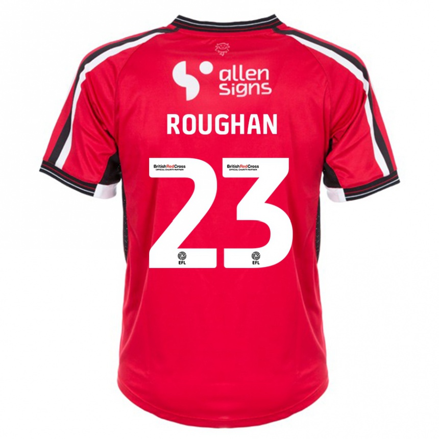 Niño Fútbol Camiseta Sean Roughan #23 Rojo 1ª Equipación 2023/24 Perú