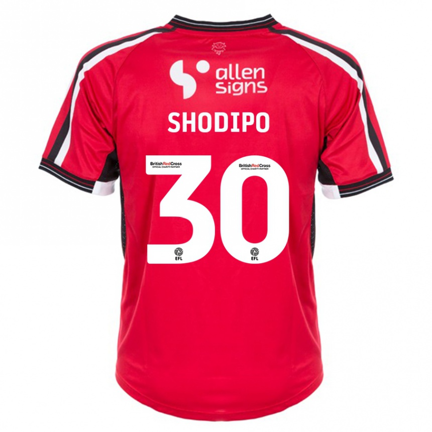 Niño Fútbol Camiseta Olamide Shodipo #30 Rojo 1ª Equipación 2023/24 Perú