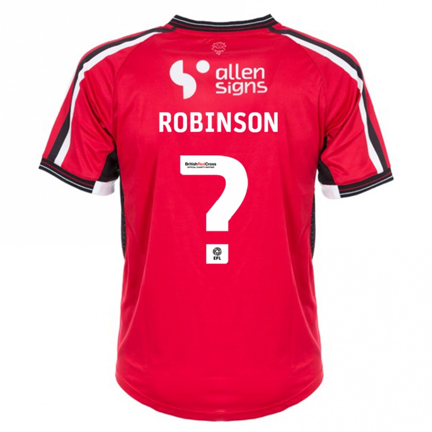 Niño Fútbol Camiseta Chantelle Robinson #0 Rojo 1ª Equipación 2023/24 Perú