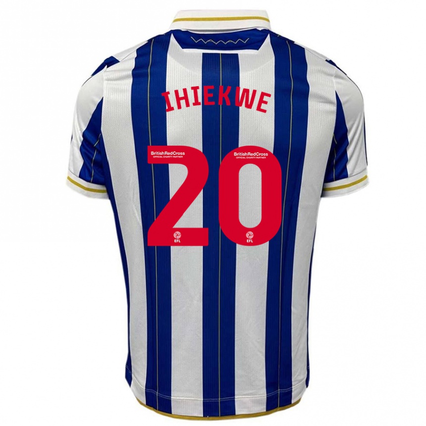 Niño Fútbol Camiseta Michael Ihiekwe #20 Azul Blanco 1ª Equipación 2023/24 Perú