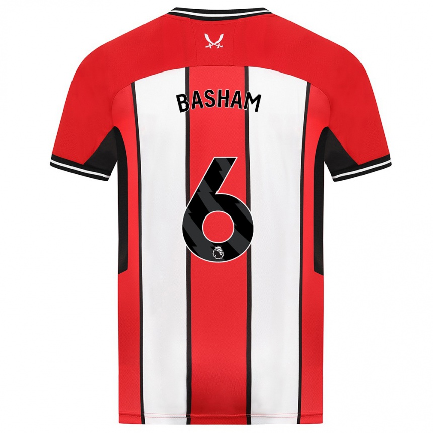 Niño Fútbol Camiseta Chris Basham #6 Rojo 1ª Equipación 2023/24 Perú