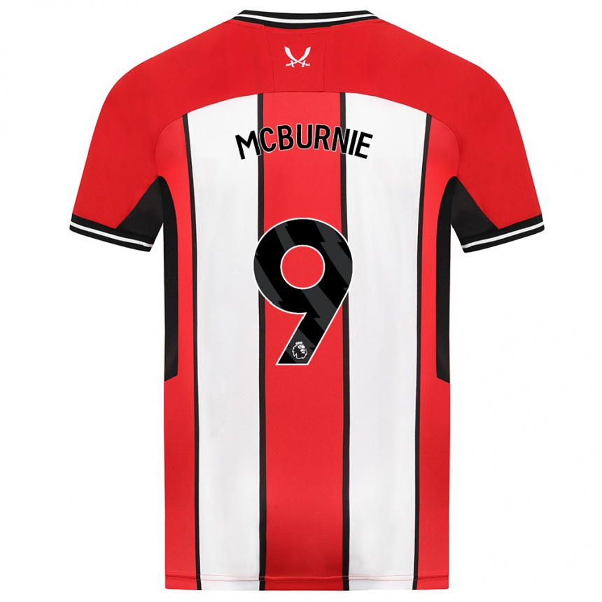 Niño Fútbol Camiseta Oli Mcburnie #9 Rojo 1ª Equipación 2023/24 Perú