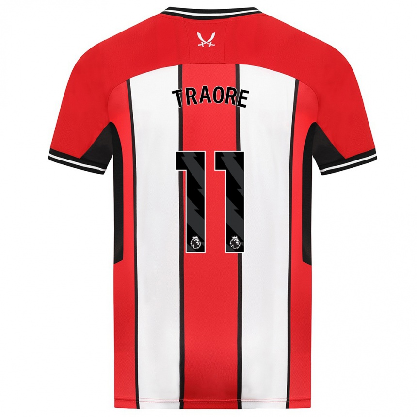 Niño Fútbol Camiseta Bénie Traoré #11 Rojo 1ª Equipación 2023/24 Perú