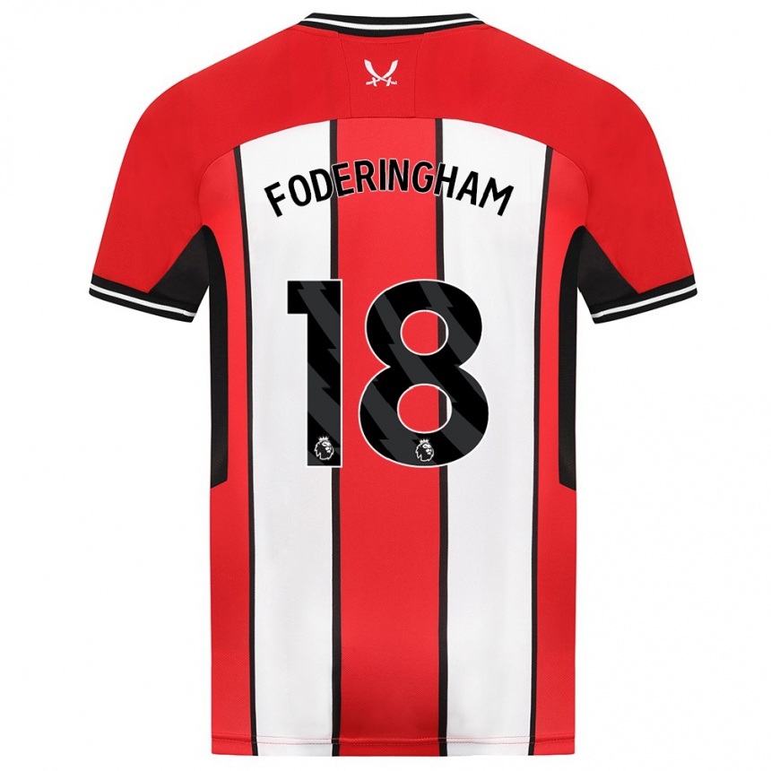 Niño Fútbol Camiseta Wes Foderingham #18 Rojo 1ª Equipación 2023/24 Perú