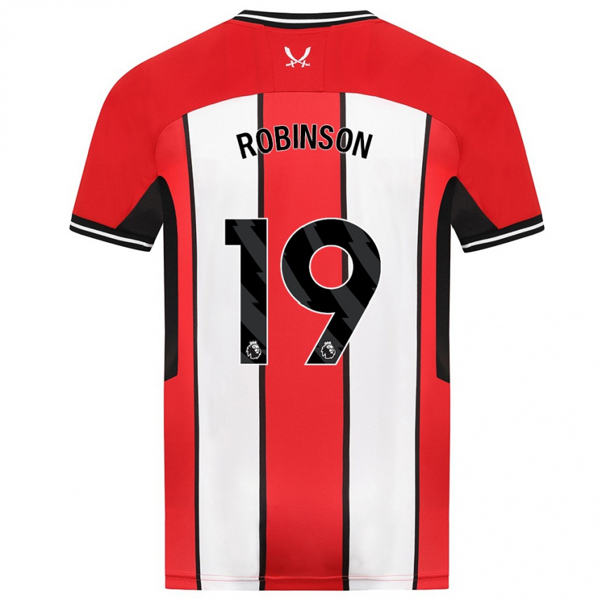 Niño Fútbol Camiseta Jack Robinson #19 Rojo 1ª Equipación 2023/24 Perú