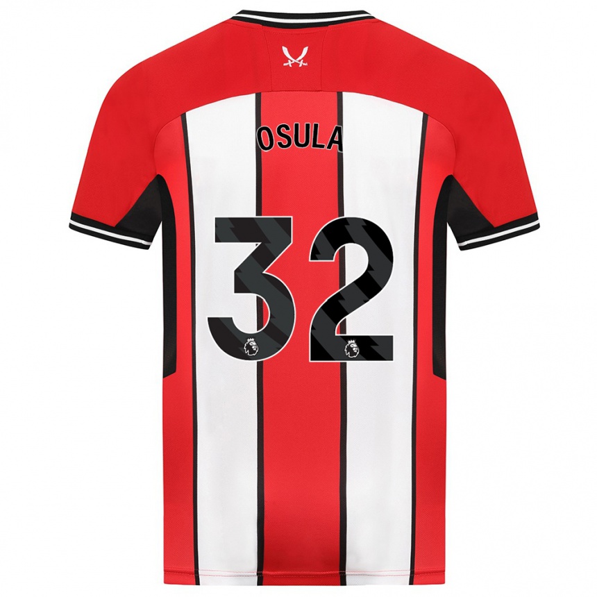 Niño Fútbol Camiseta William Osula #32 Rojo 1ª Equipación 2023/24 Perú