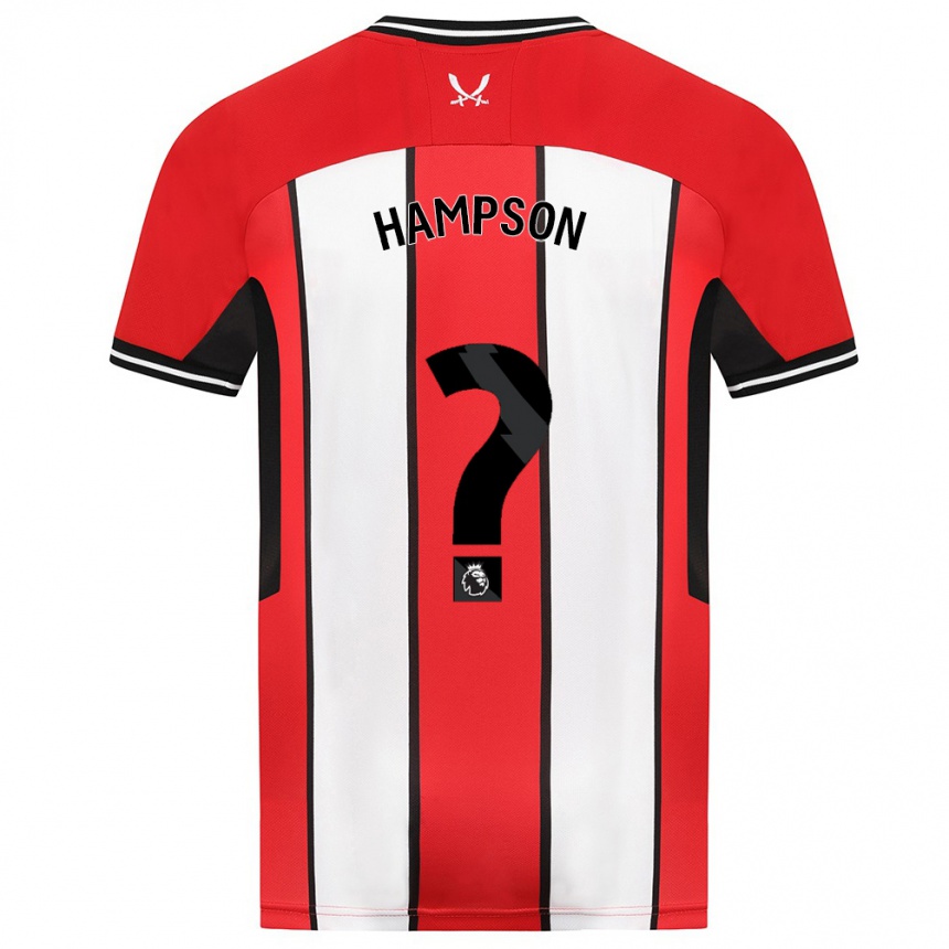 Niño Fútbol Camiseta Owen Hampson #0 Rojo 1ª Equipación 2023/24 Perú