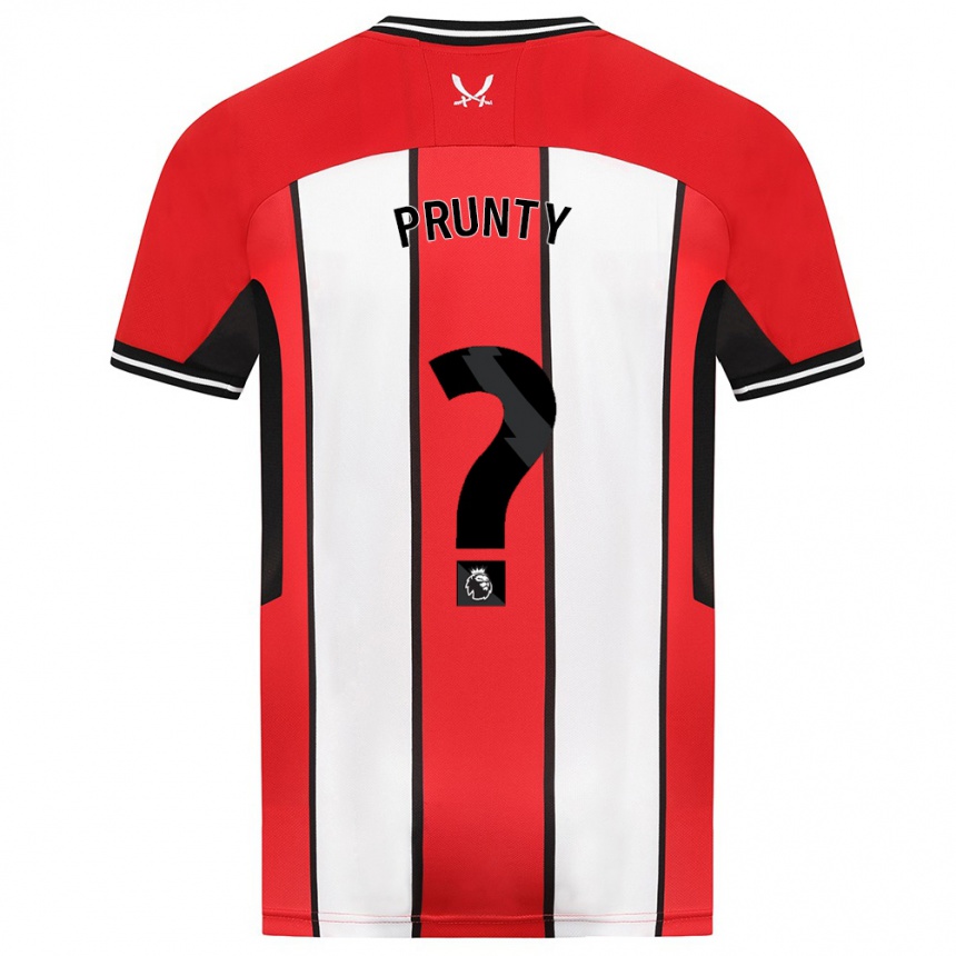 Niño Fútbol Camiseta Jayden Prunty #0 Rojo 1ª Equipación 2023/24 Perú