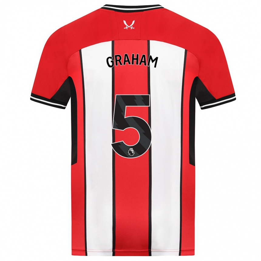 Niño Fútbol Camiseta Molly Graham #5 Rojo 1ª Equipación 2023/24 Perú