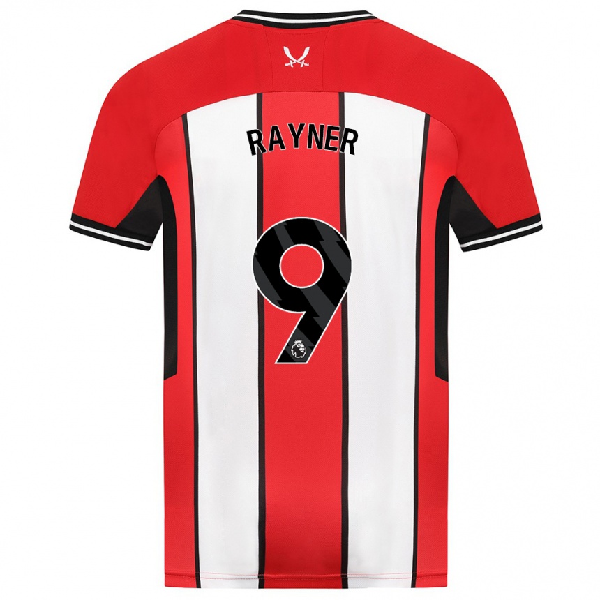 Niño Fútbol Camiseta Rebecca Rayner #9 Rojo 1ª Equipación 2023/24 Perú