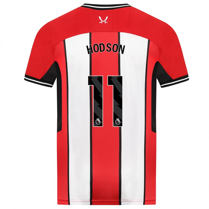 Niño Fútbol Camiseta Ashley Hodson #11 Rojo 1ª Equipación 2023/24 Perú