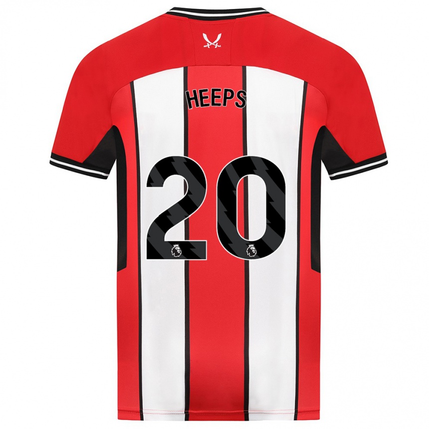 Niño Fútbol Camiseta Eleanor Heeps #20 Rojo 1ª Equipación 2023/24 Perú