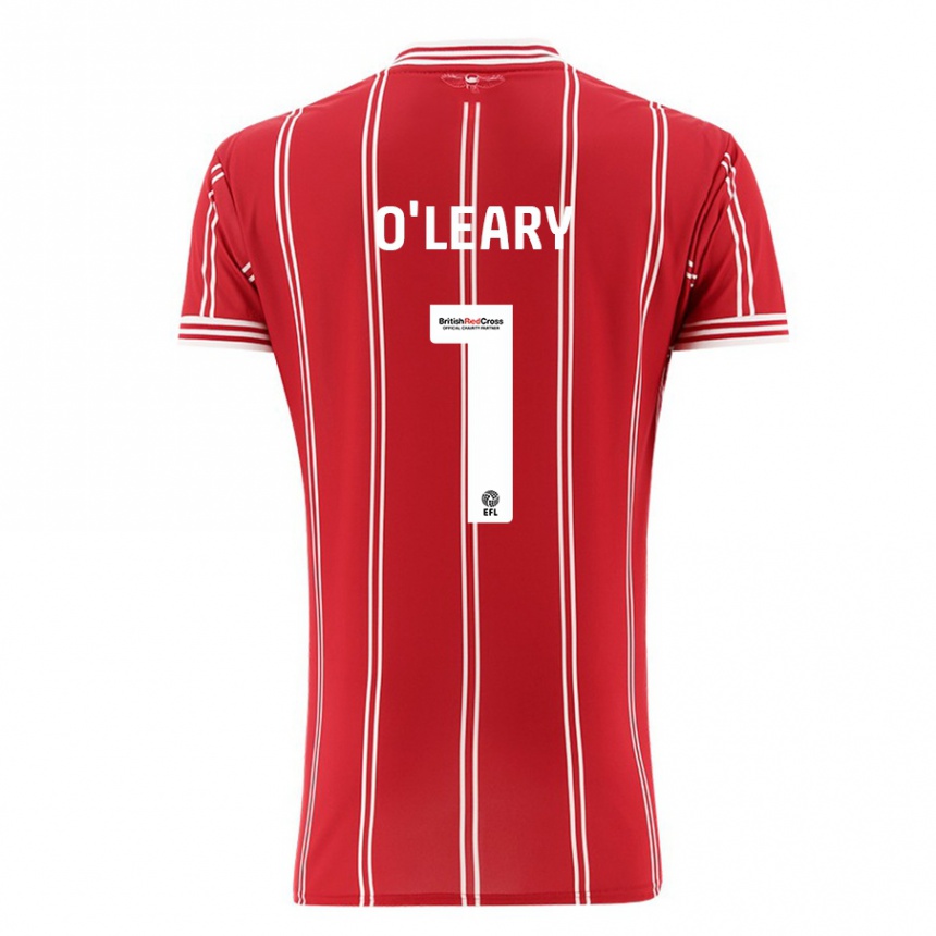 Niño Fútbol Camiseta Max O'leary #1 Rojo 1ª Equipación 2023/24 Perú