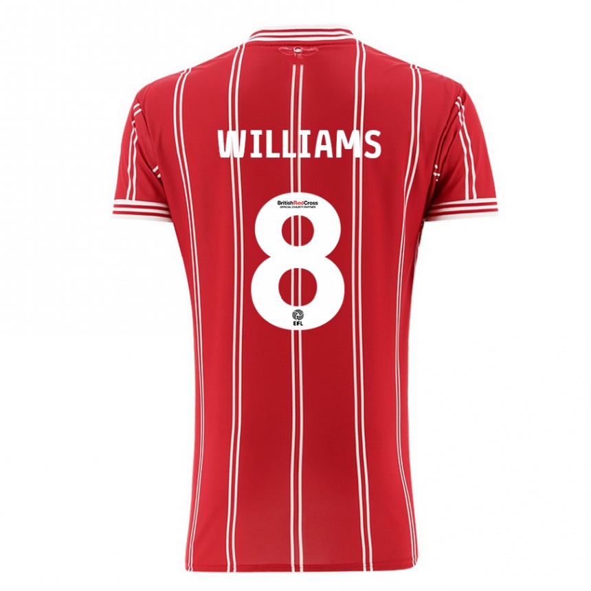 Niño Fútbol Camiseta Joe Williams #8 Rojo 1ª Equipación 2023/24 Perú