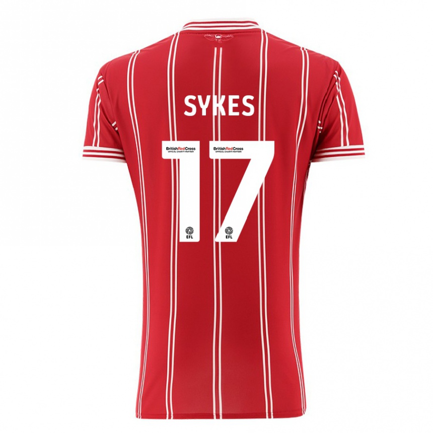 Niño Fútbol Camiseta Mark Sykes #17 Rojo 1ª Equipación 2023/24 Perú