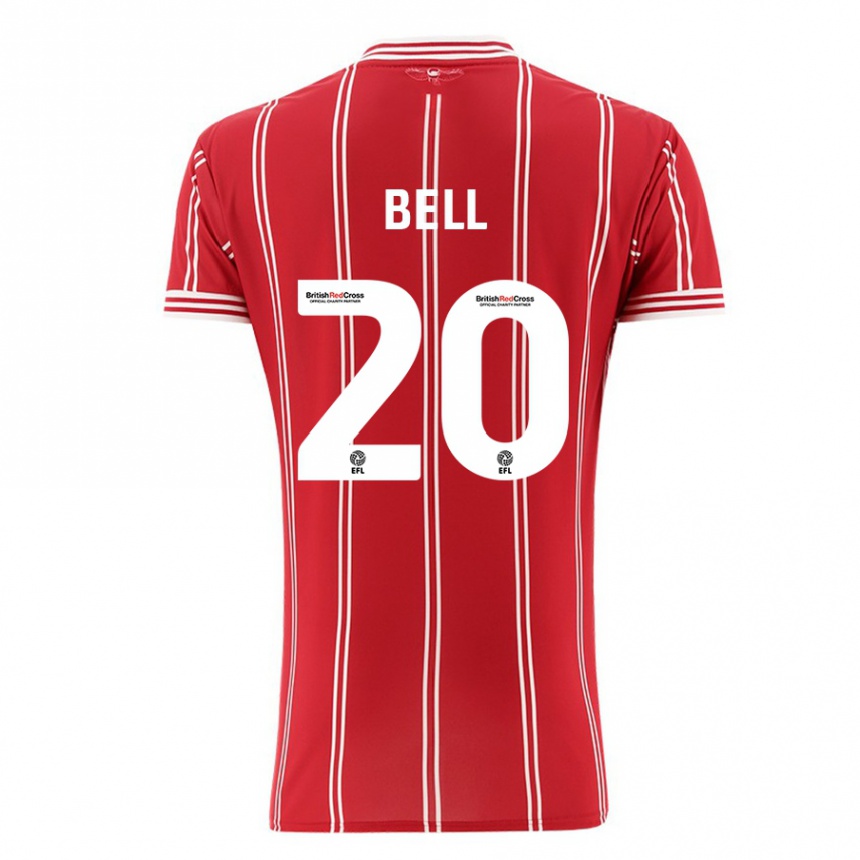 Niño Fútbol Camiseta Sam Bell #20 Rojo 1ª Equipación 2023/24 Perú