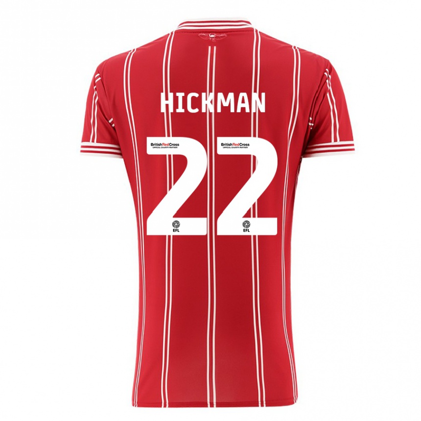 Niño Fútbol Camiseta Taylor Gardner-Hickman #22 Rojo 1ª Equipación 2023/24 Perú