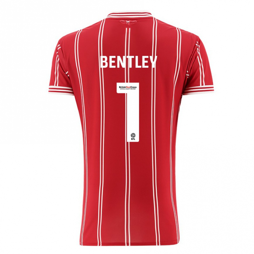 Niño Fútbol Camiseta Fran Bentley #1 Rojo 1ª Equipación 2023/24 Perú