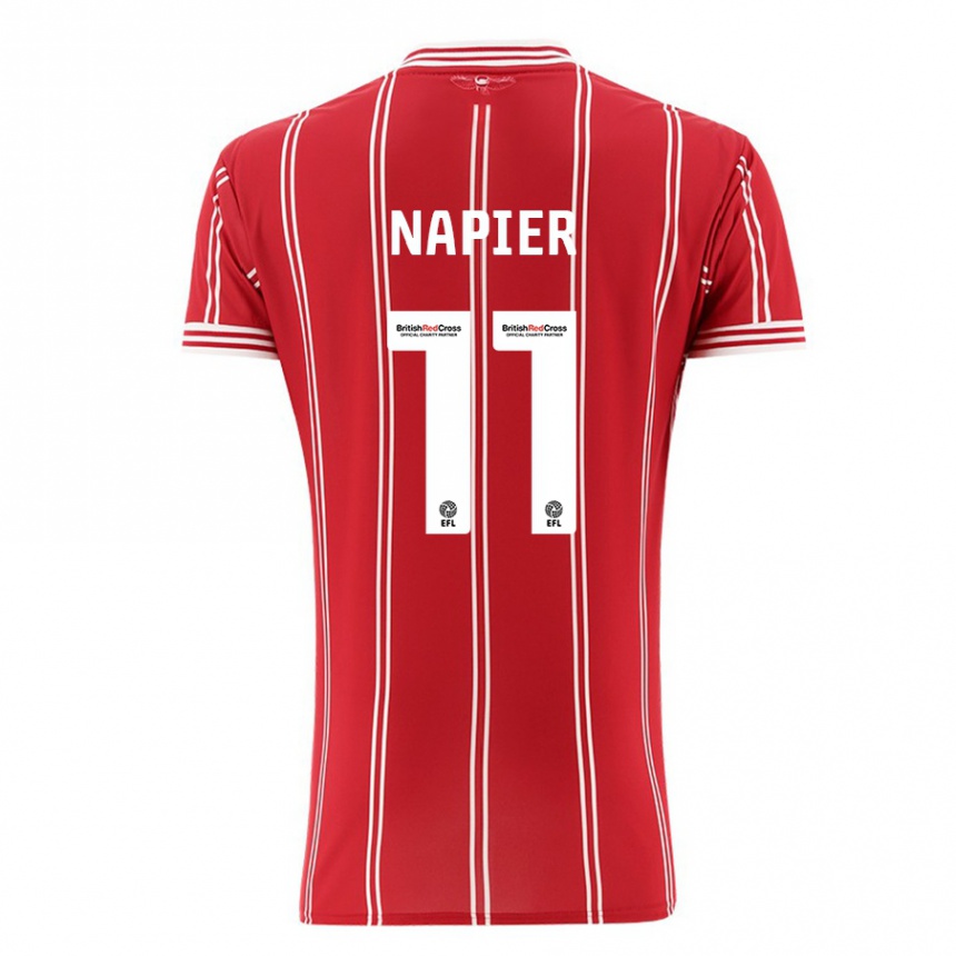 Niño Fútbol Camiseta Jamie-Lee Napier #11 Rojo 1ª Equipación 2023/24 Perú